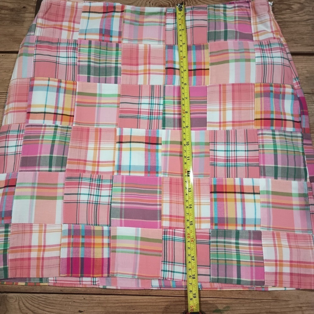 Talbots Women's Multicolor Plaid Patchwork Lined … - image 3